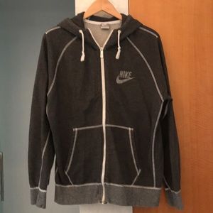 Nike grey hoodie.